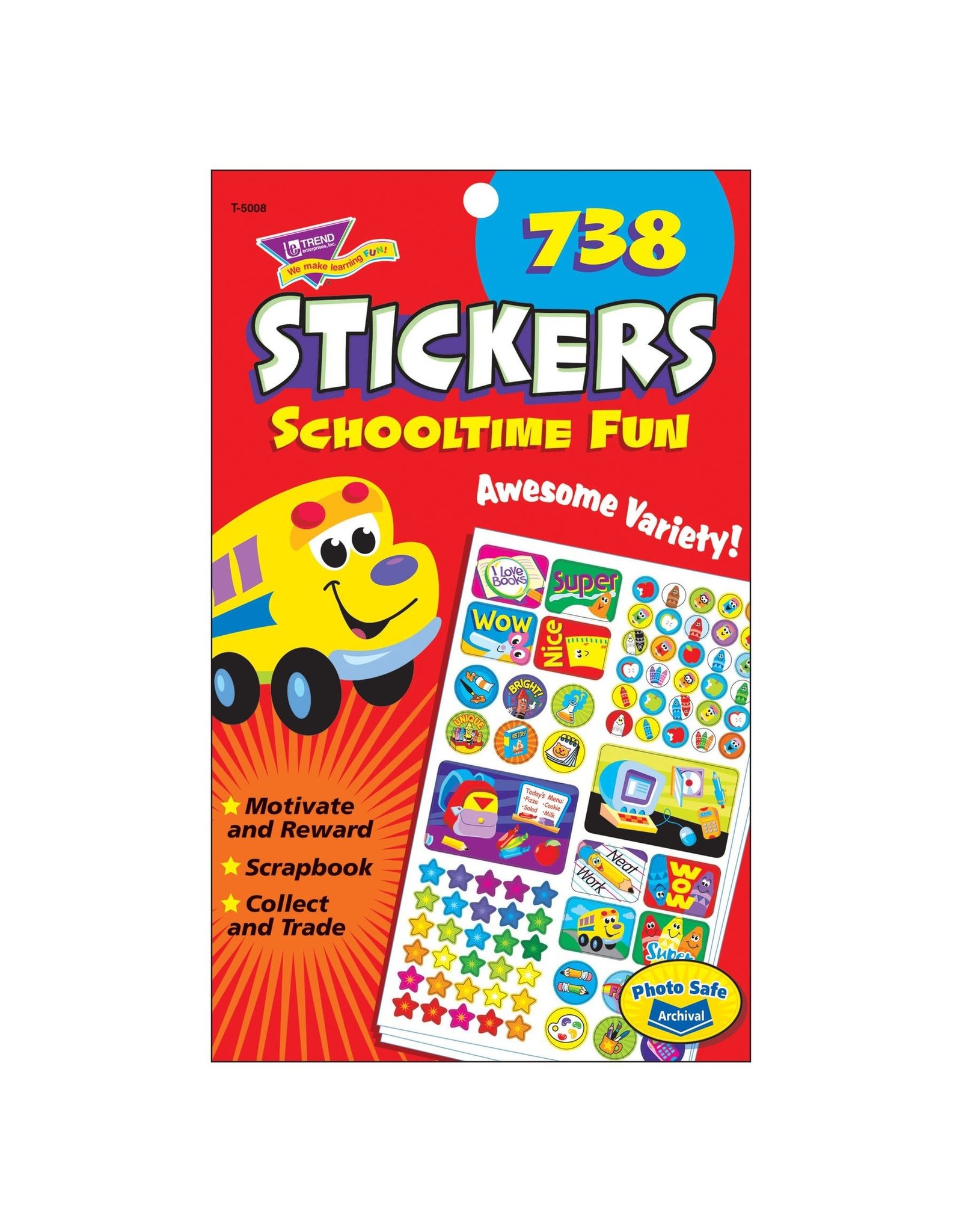 STICKERS ASSORTED: SCHOOLTIME FUN
