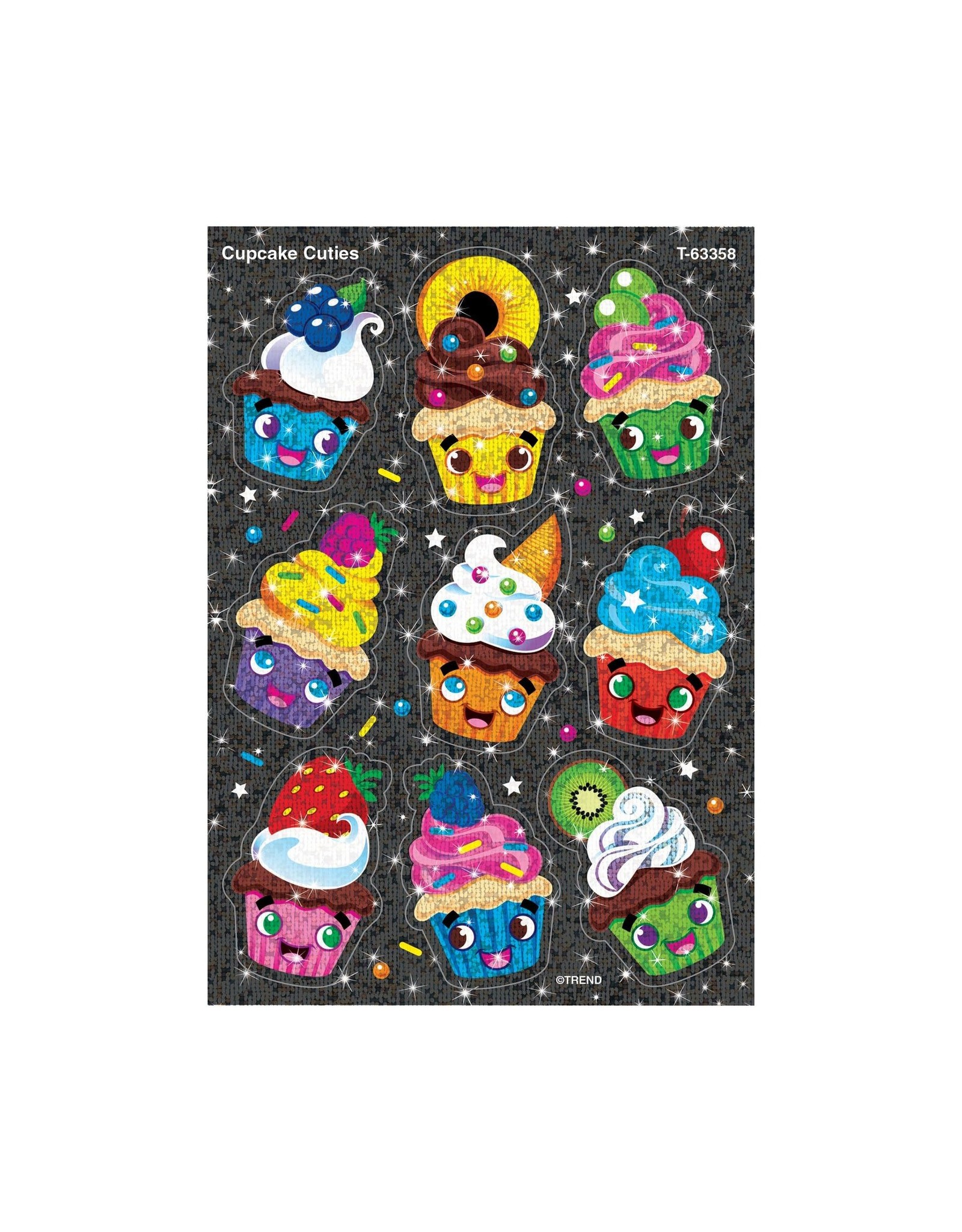 SPARKLE STICKERS CUPCAKE CUTIES 2 SHEETS