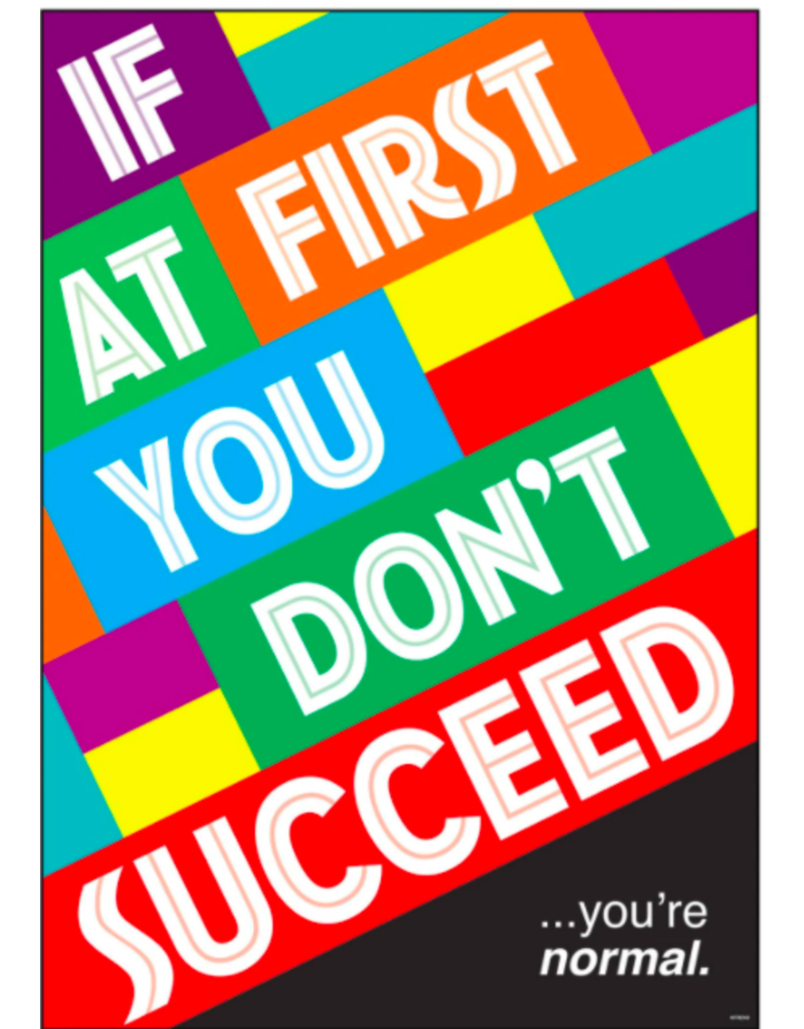 Trend Enterprises POSTER: IF AT FIRST YOU DON'T..