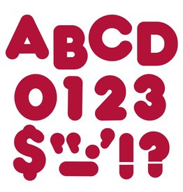 READY LETTERS: 4" MARROON