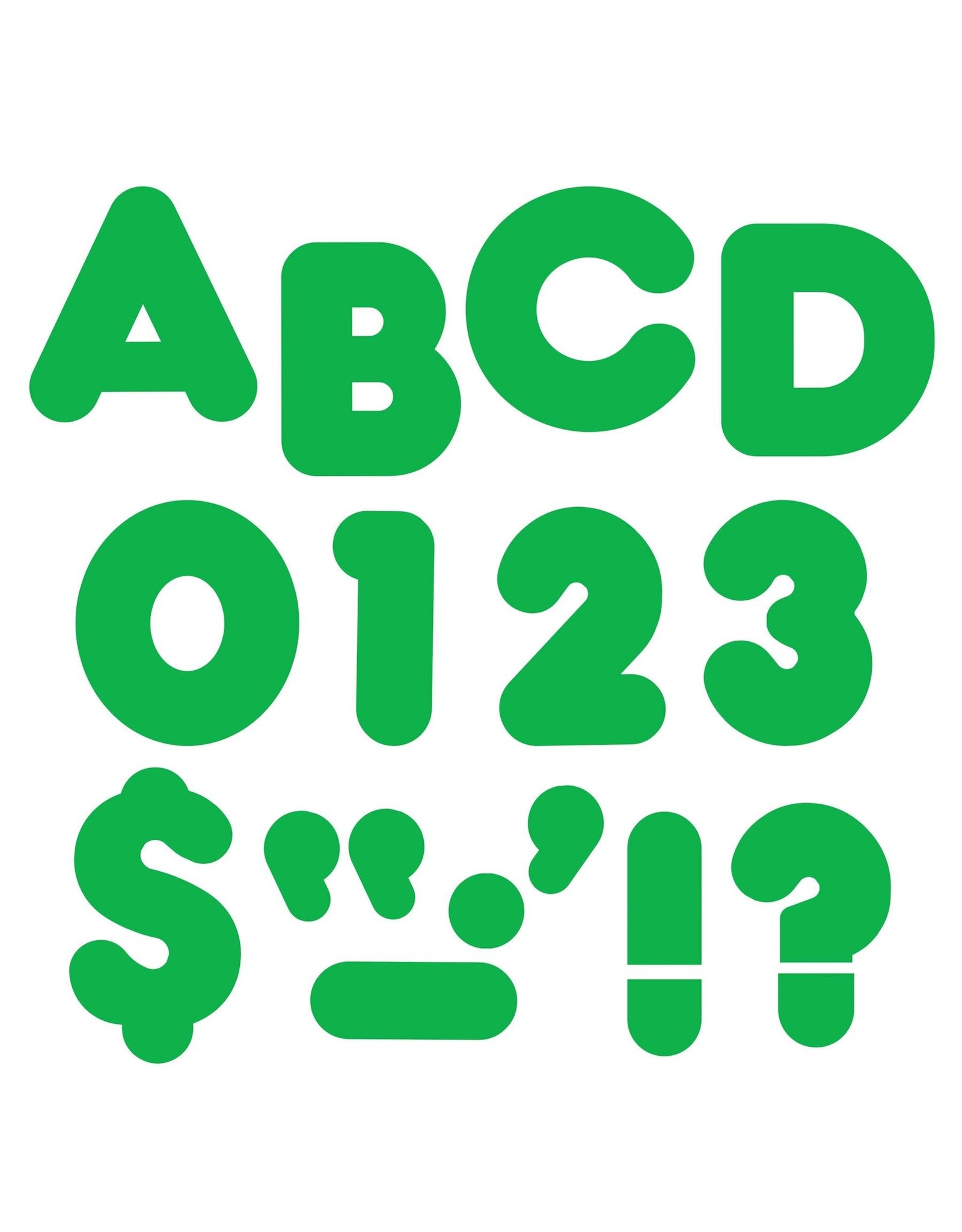 READY LETTERS: GREEN 4"