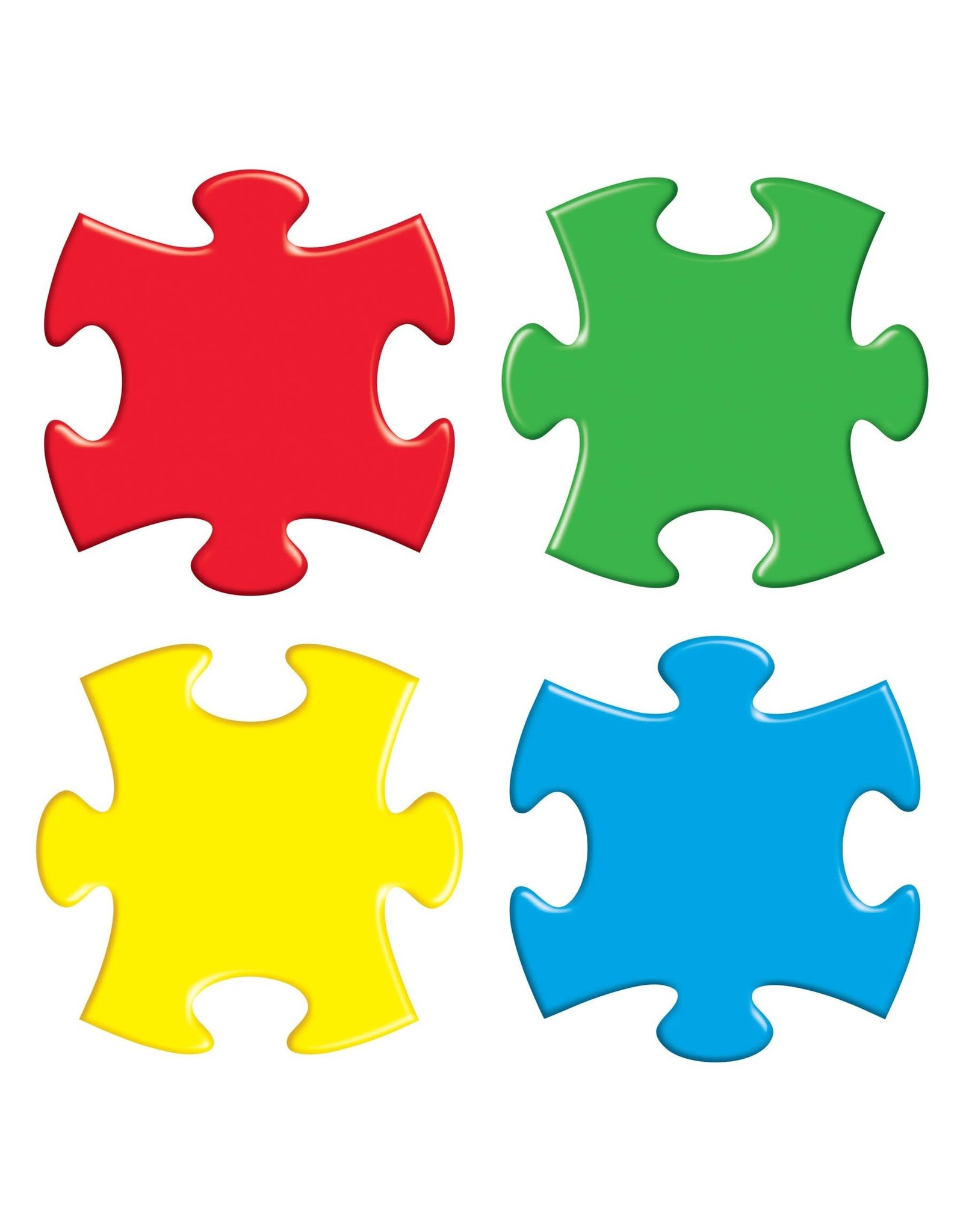 CUT-OUTS: PUZZLE PIECES 5.5"x6" - 36 PACK