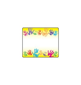 NAME BADGE: RAINBOW HANDS