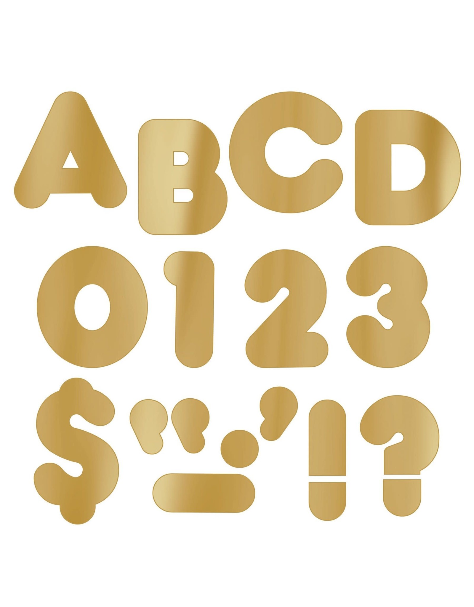 READY LETTERS: 4" METALLIC GOLD