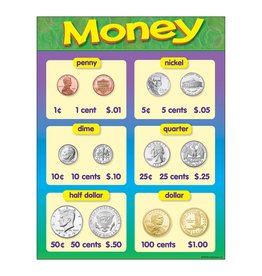 CHART -  MONEY  COINS 17"x22"