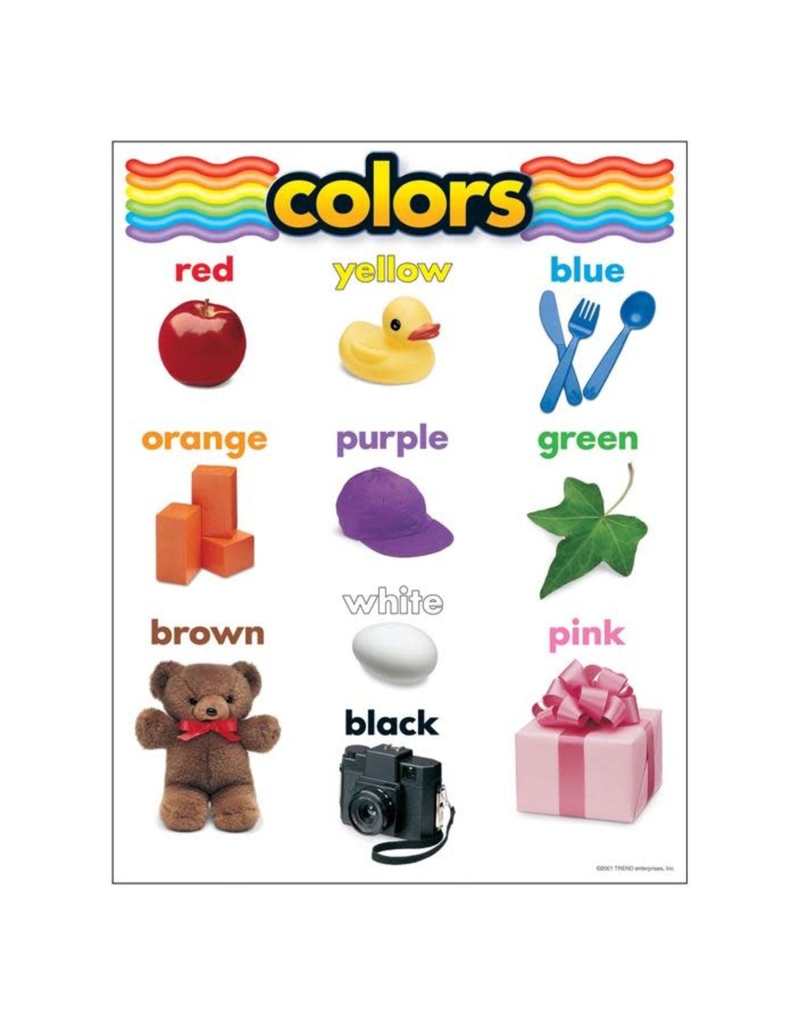 CHARTLET: COLORS WITH PICTURE 17"X22"