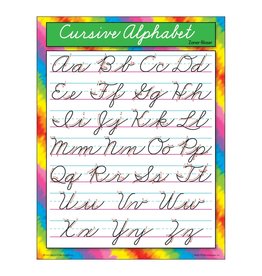 LEARNING CHART: CURSIVE ALPHABET 17"X22"