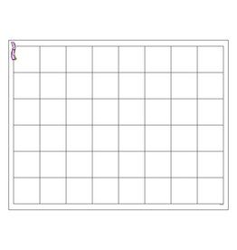 WIPE OFF CHART: GRAPHING GRID 2-5/8" SQUARES 17"X22"