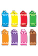 CUT-OUTS: CRAYONS ASSORTED COLORS  6" 72 PACK