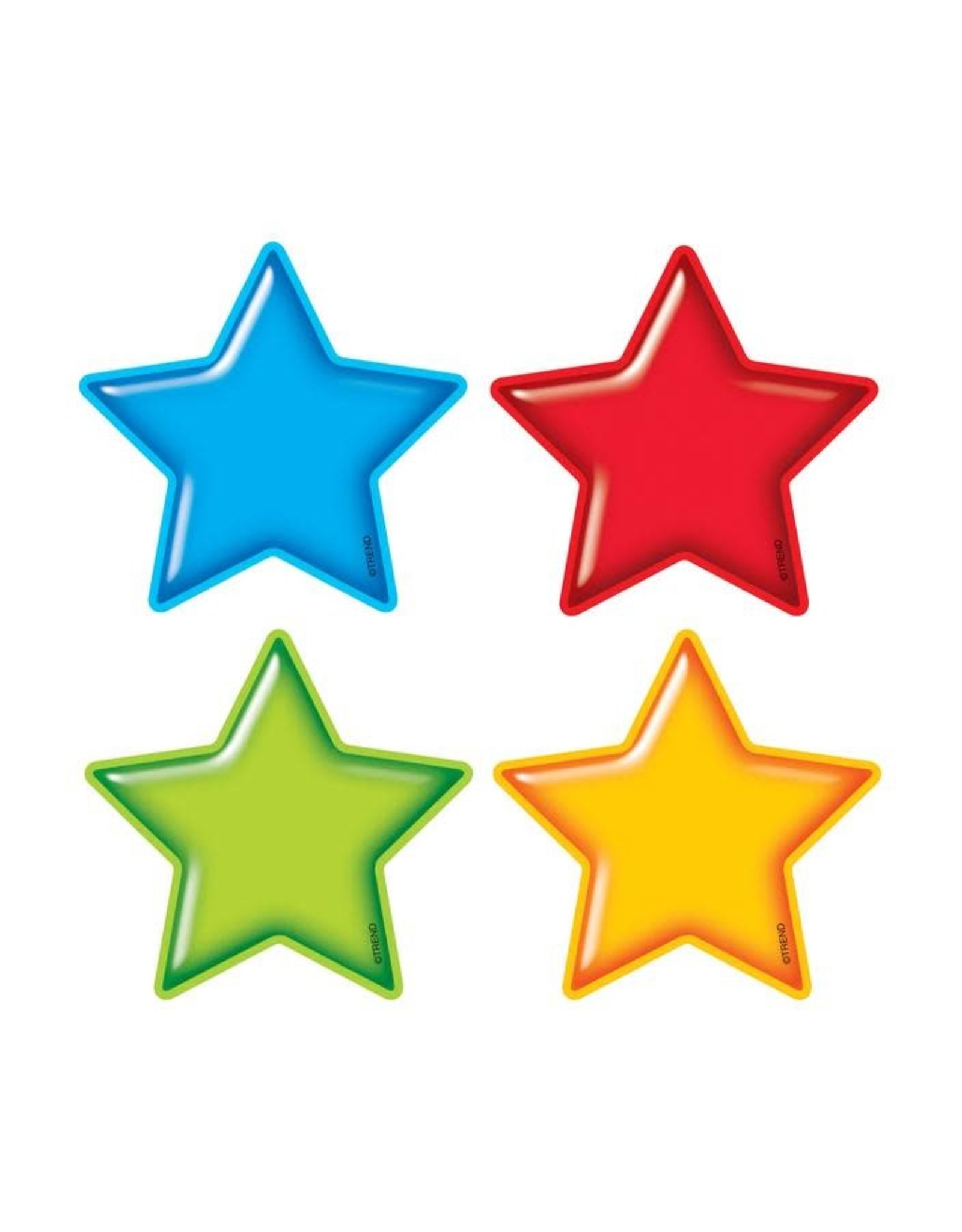 Trend Enterprises MINI CUT OUTS: GUMDROP STARS 3" - 36 PACK