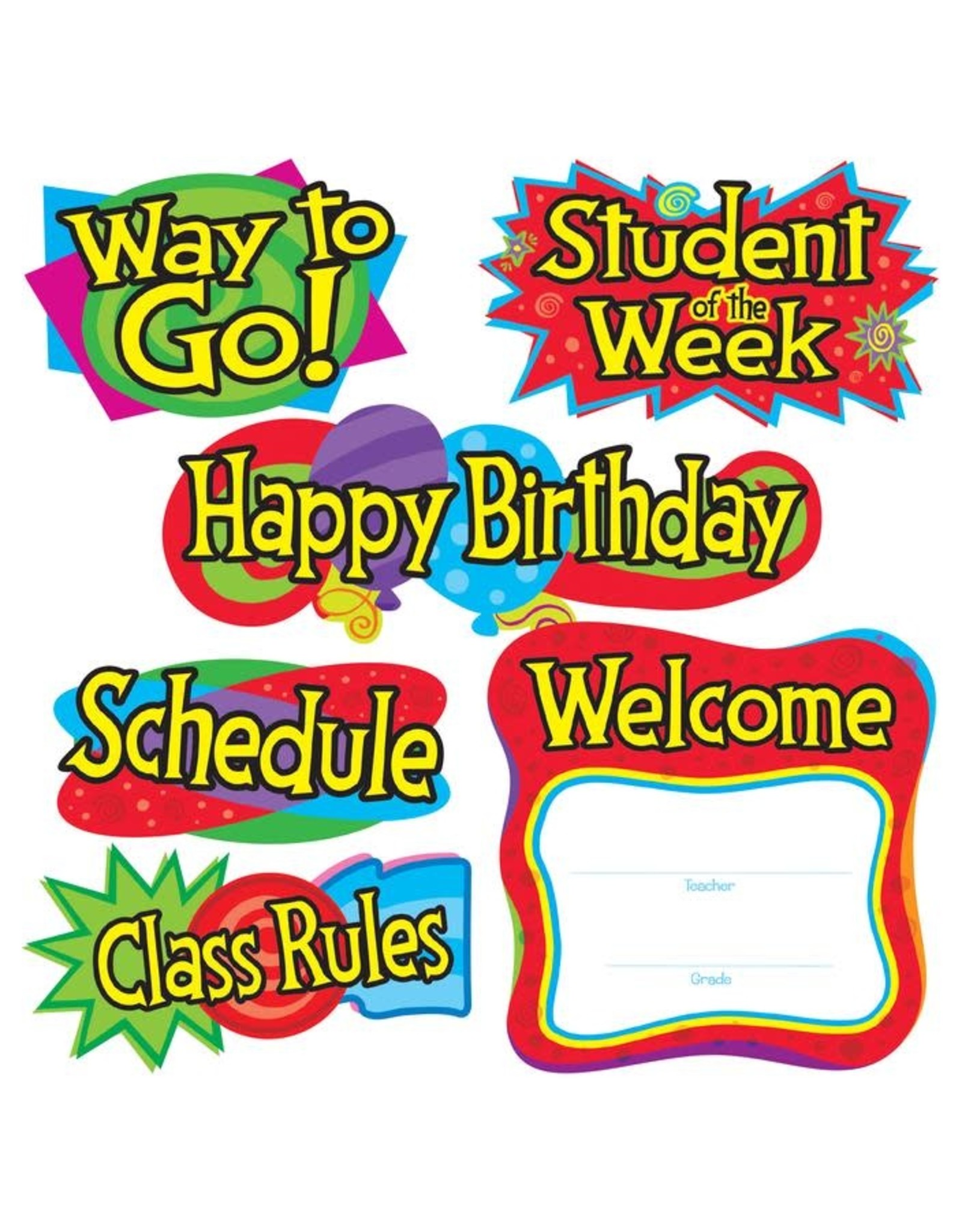 BULLETIN BOARD SET CLASSSROOM SIGNS