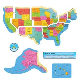 Trend Enterprises BULLETIN BOARD SET UNITED STATES MAP