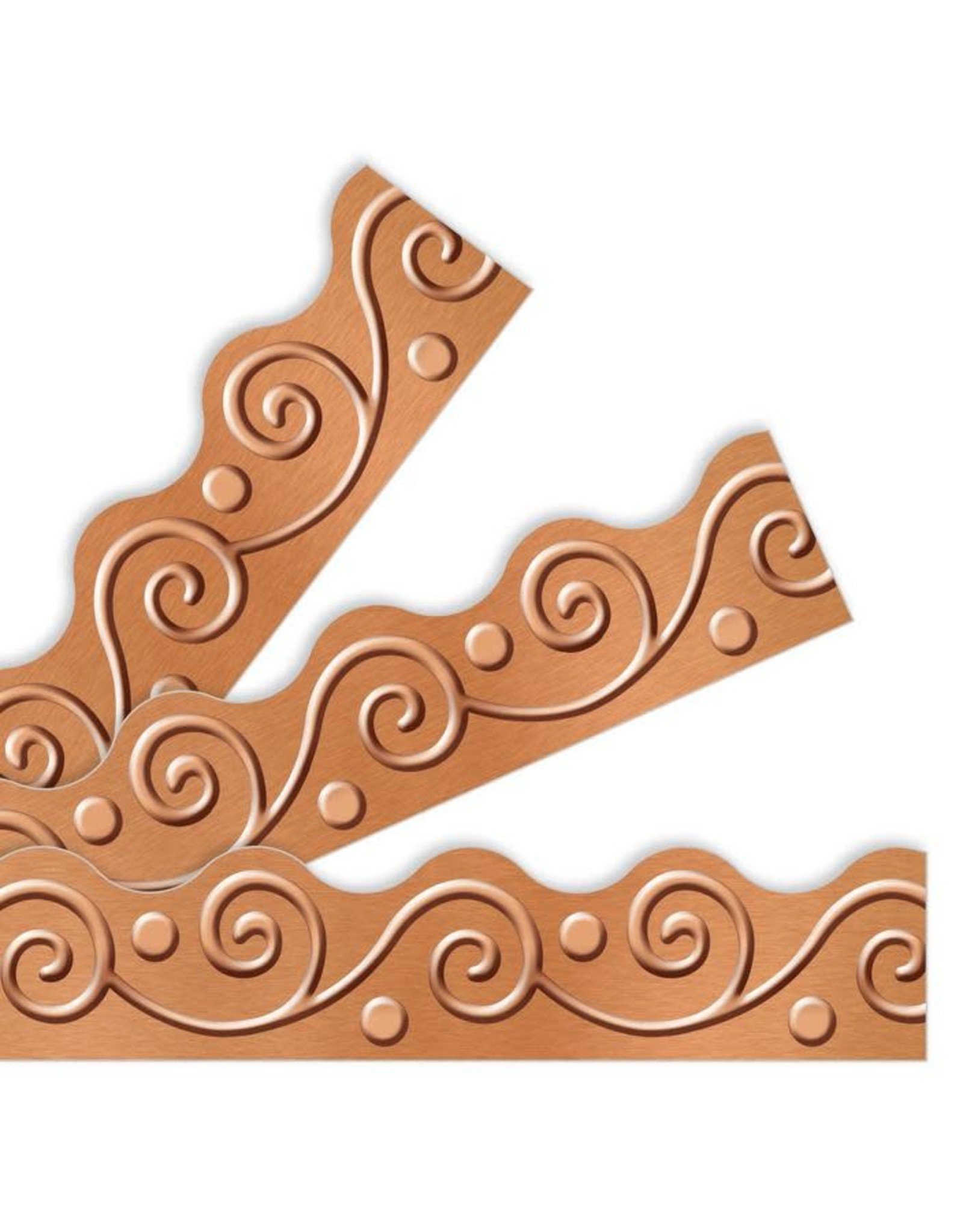 Trend Enterprises SCALLOPED  BORDERS: 2¼"X39'COPPER SCROLLS