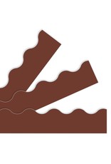 SCALLOPED  BORDERS CHOCOLATE BROWN  - 2 1/4"X39'