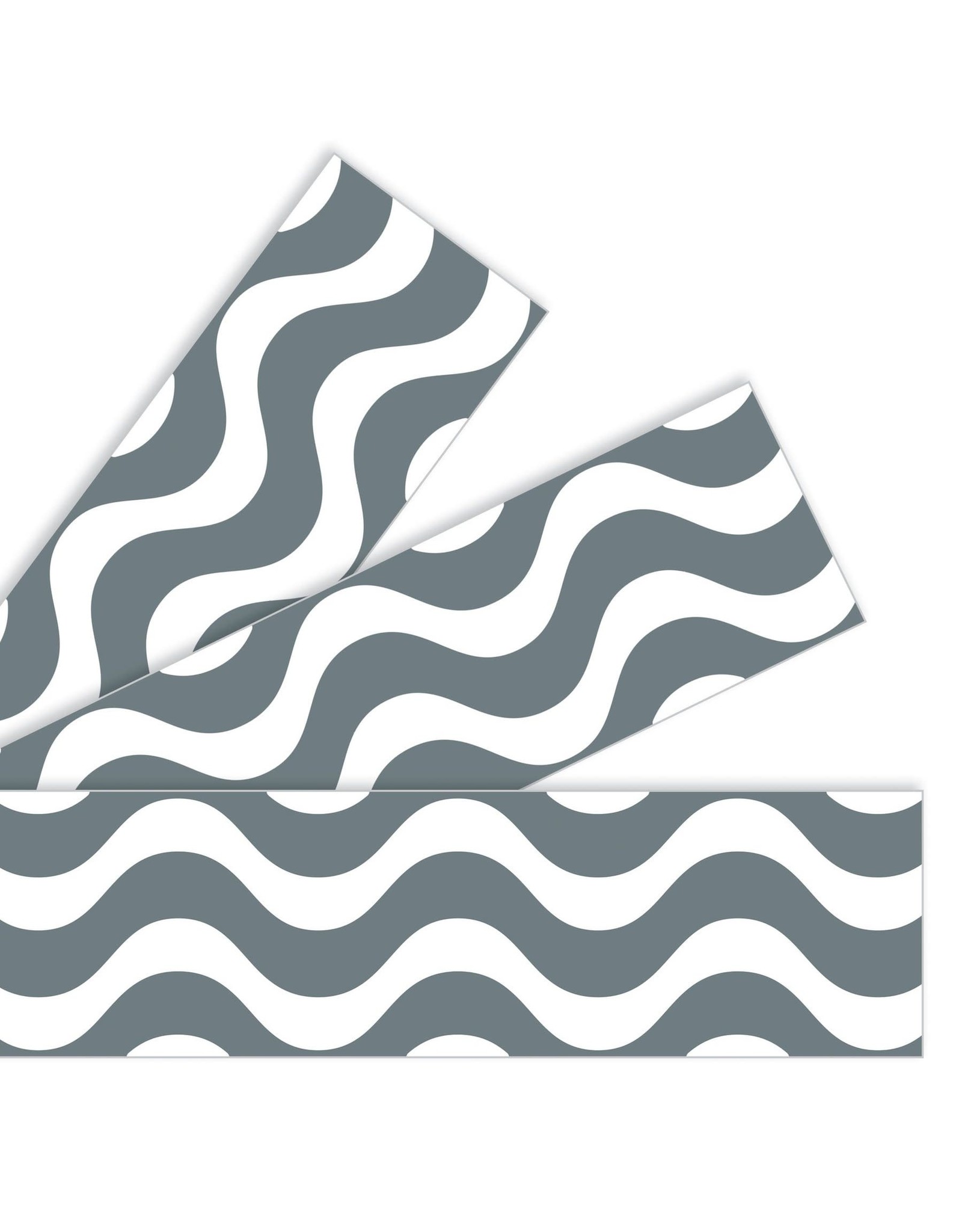 STRAIGHT  BORDERS WAVY GRAY - 2 3/4"x35 3/4'