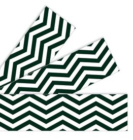 STRAIGHT BORDERS BLACK CHEVRON -  2 3/4" x 35 3/4'