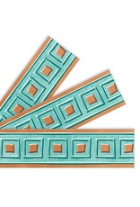 STRAIGHT BORDERS COPPER SQUARES - 2 3/4"x 35 3/4'