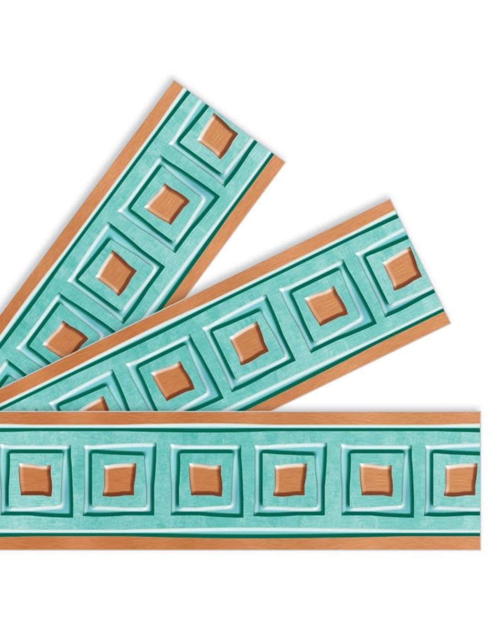STRAIGHT BORDERS COPPER SQUARES - 2 3/4"x 35 3/4'