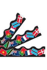 SCALLOPED BORDERS WORLD FLAGS - 2 1/4"x39'