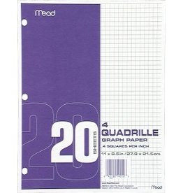 GRAPH PAPER: 4 SQUARE PER INCH #19010