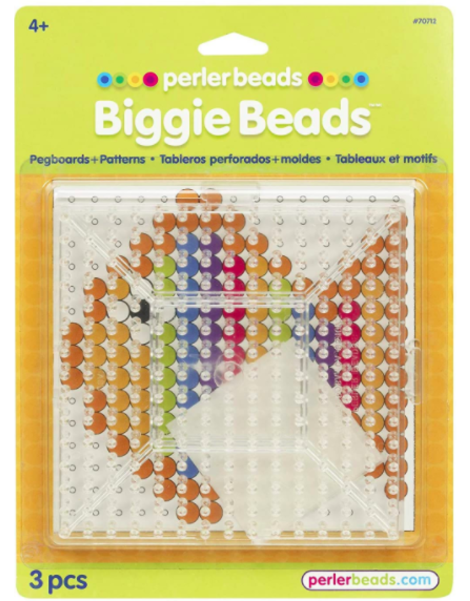 PERLER: BIGGIE  PEGBOARD CLEAR 2 PACK