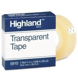 HIGHLAND HIGHLAND TRANSPARENT TAPE  3/4" x1296"
