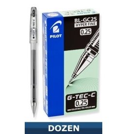 PILOT PEN -  G-TEC -  BLACK  HYPER FINE  .25mm