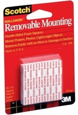 MOUNTING SQUARES: REMOVABLE