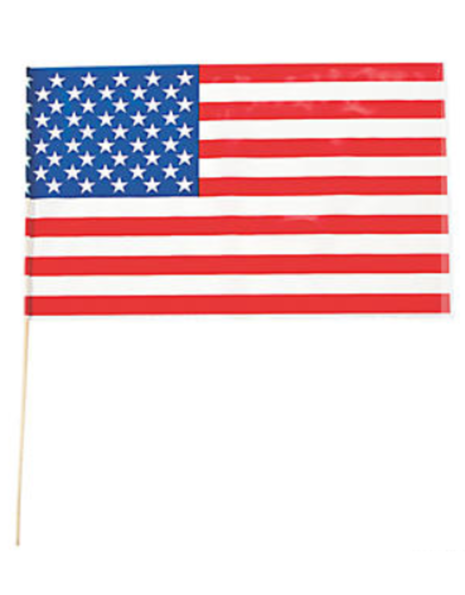 Oriental Trading USA FLAG 18in x 11in Plastic Stick