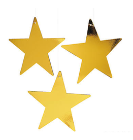 CARDBOARD - STAR - GOLD 12"
