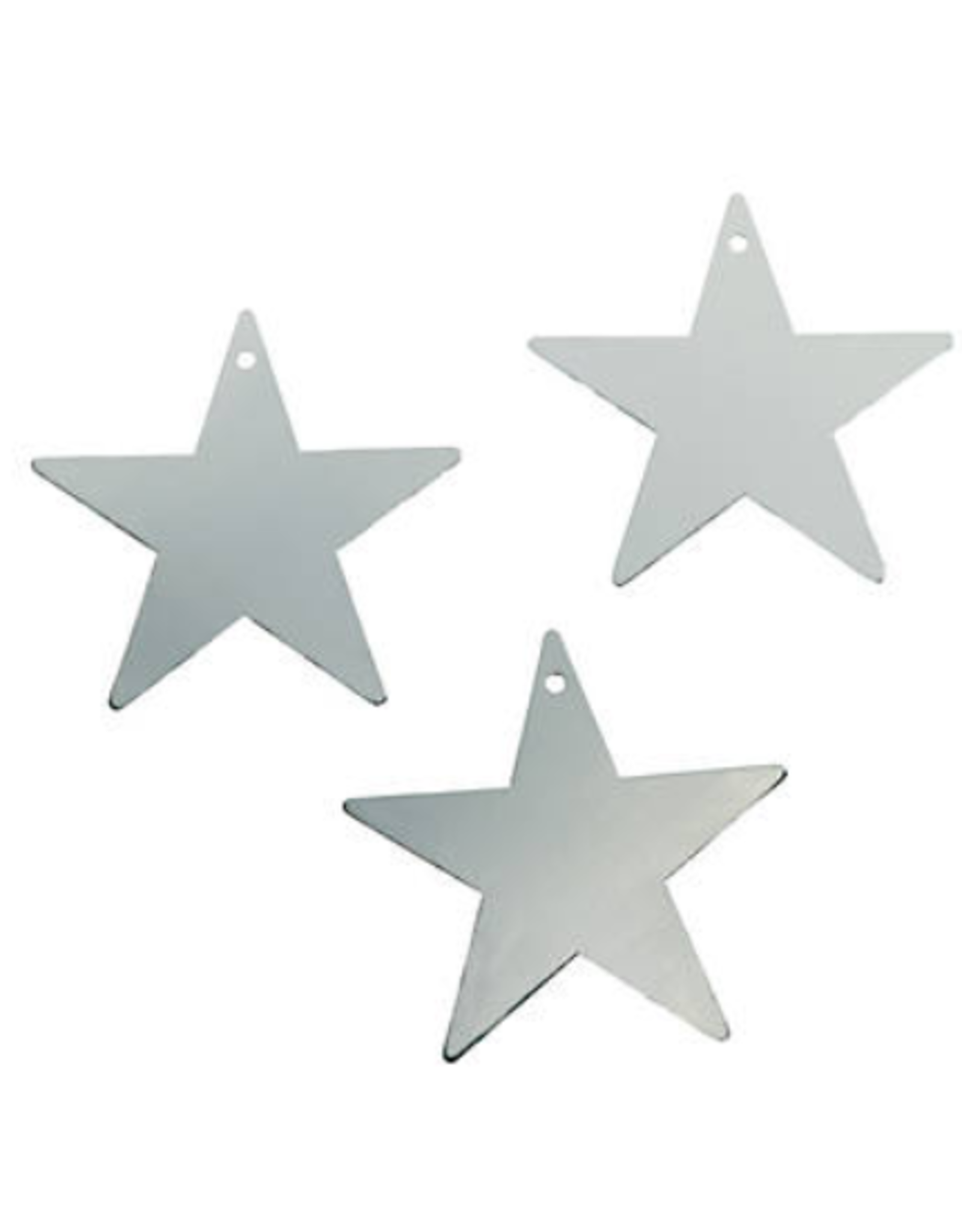 CARDBOARD STAR - SILVER 5"