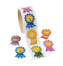 STICKERS ROLL: MOTIVATIONAL SMILE