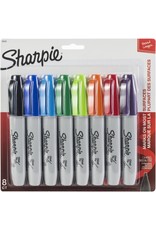 MARKER: SHARPIE CHISEL POINT 8PK