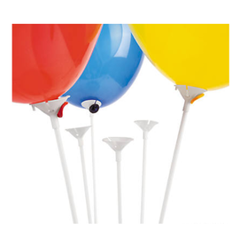 BALLOON STICKS - 16.75"  WHITE