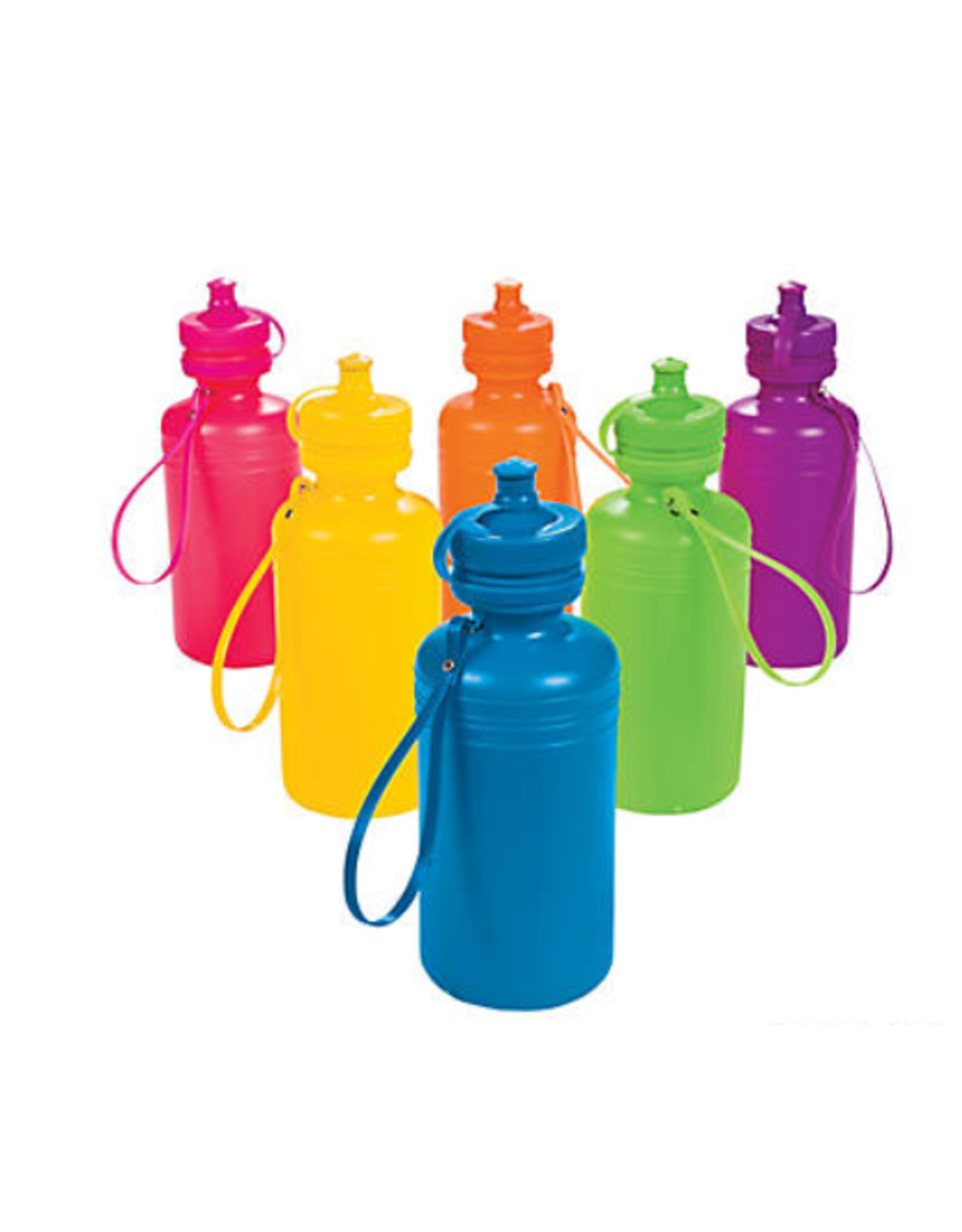 PLASTIC NEON WATER BOTTLES
