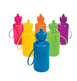 PLASTIC NEON WATER BOTTLES