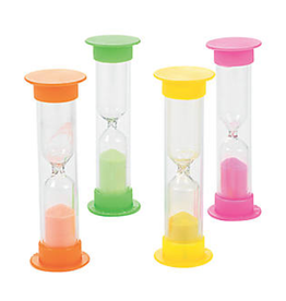 3 MINUTE TIMER WITH COLORED SAND