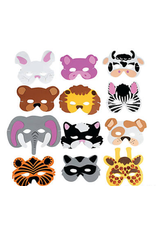 MASKS - FOAM ANIMAL - 12 PACK