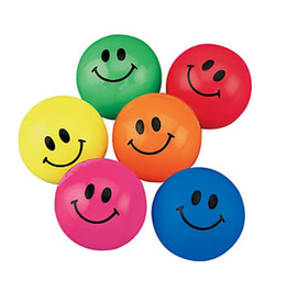 SMILE FACE 1" BOUNCING BALL