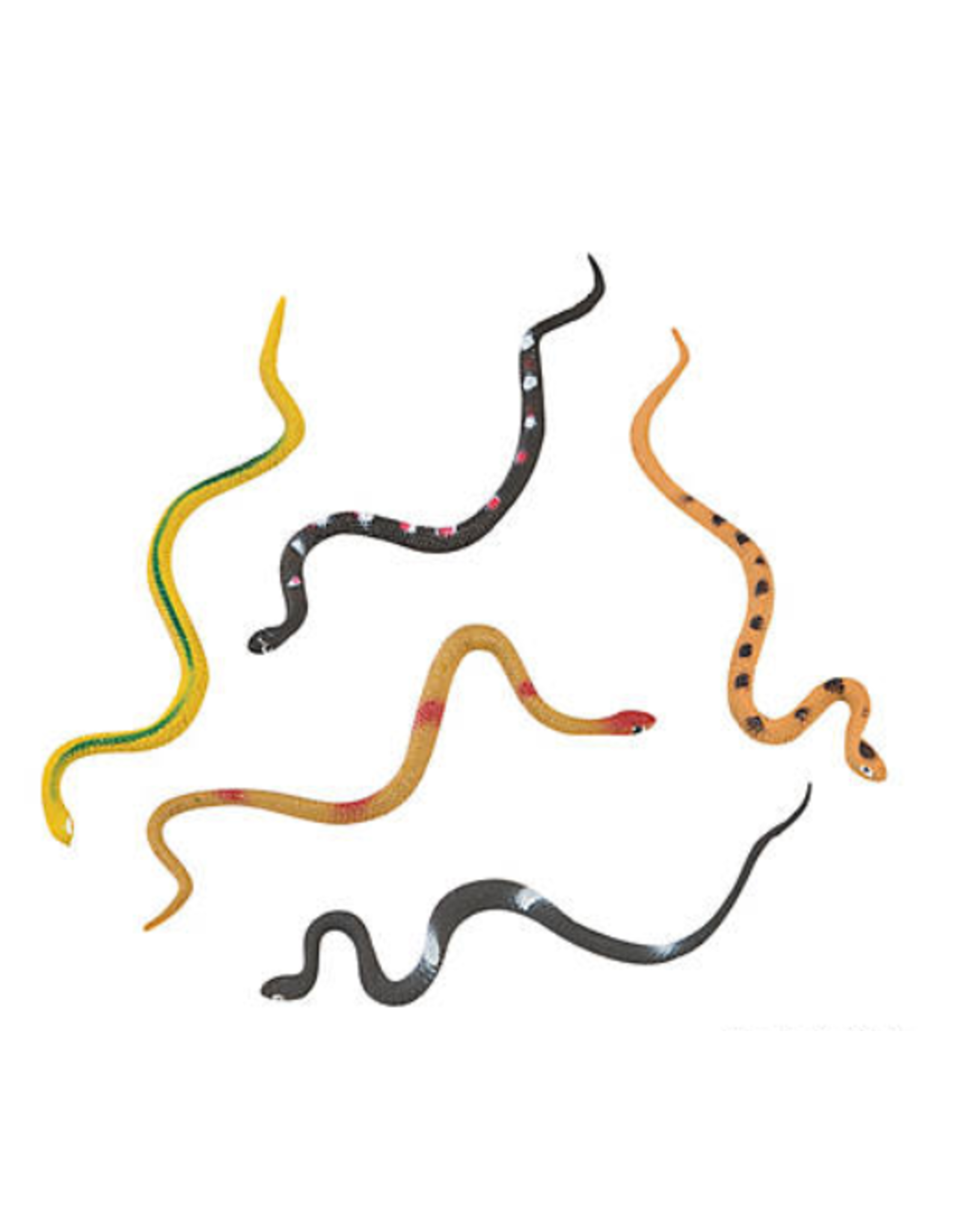 SNAKES: VINYL REALISTIC 6'' 48 PACK