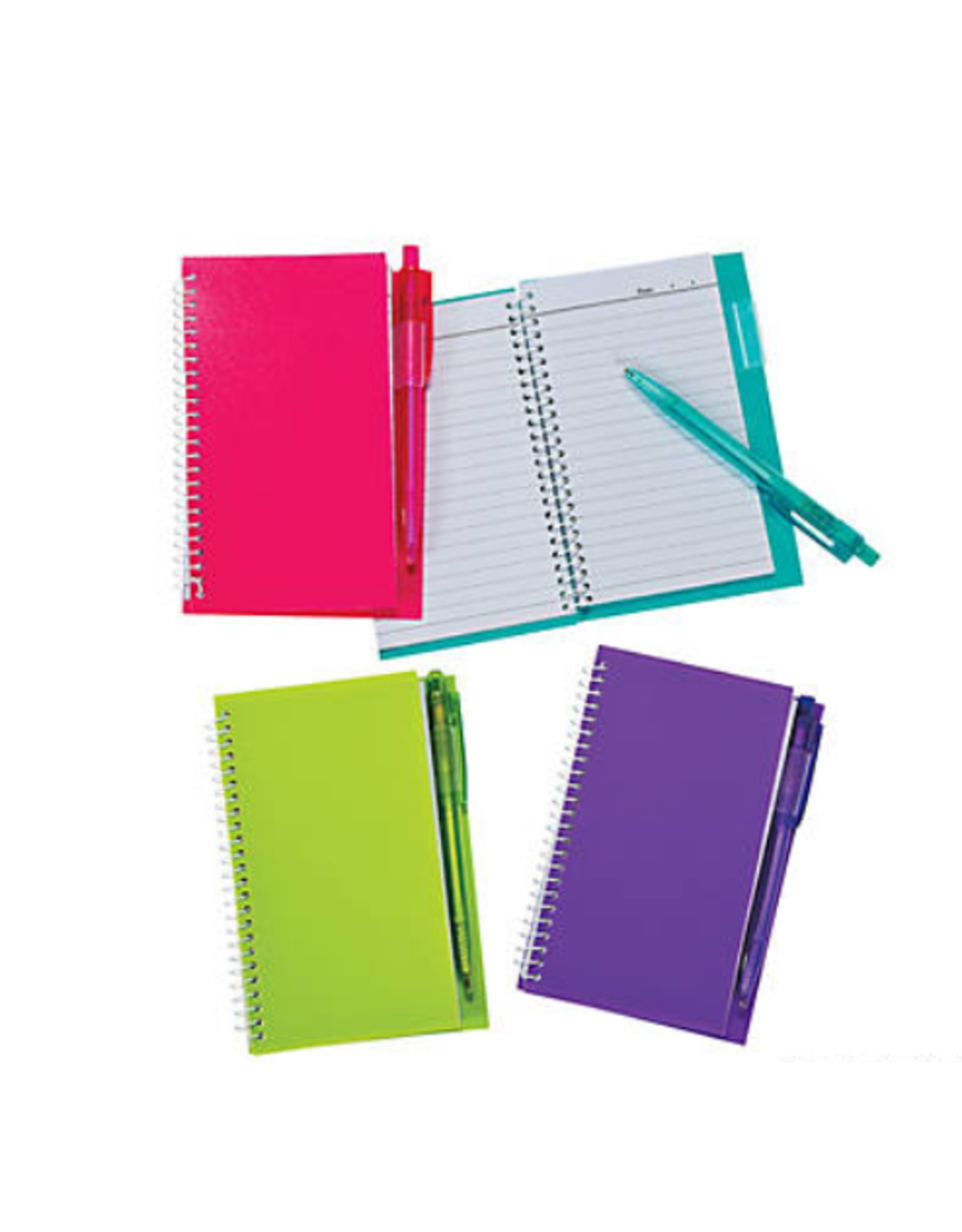 NEON NOTEBOOK & PEN SET 12PCS
