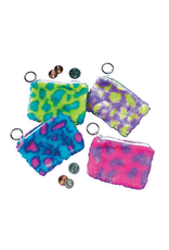 COIN PURSE KEYCHAIN PLUSH SPOTTED