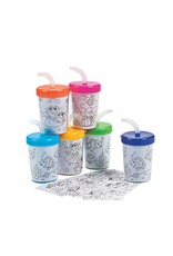 COLOR YOUR OWN SIPPER CUP BOX/12cups