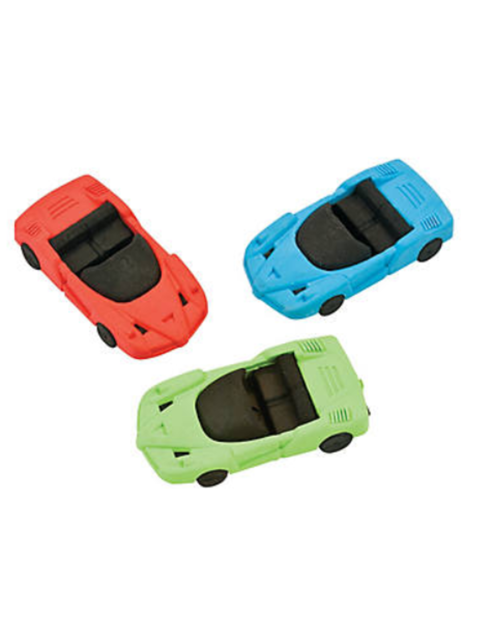 ERASER: - RACE CARS  PKG/12
