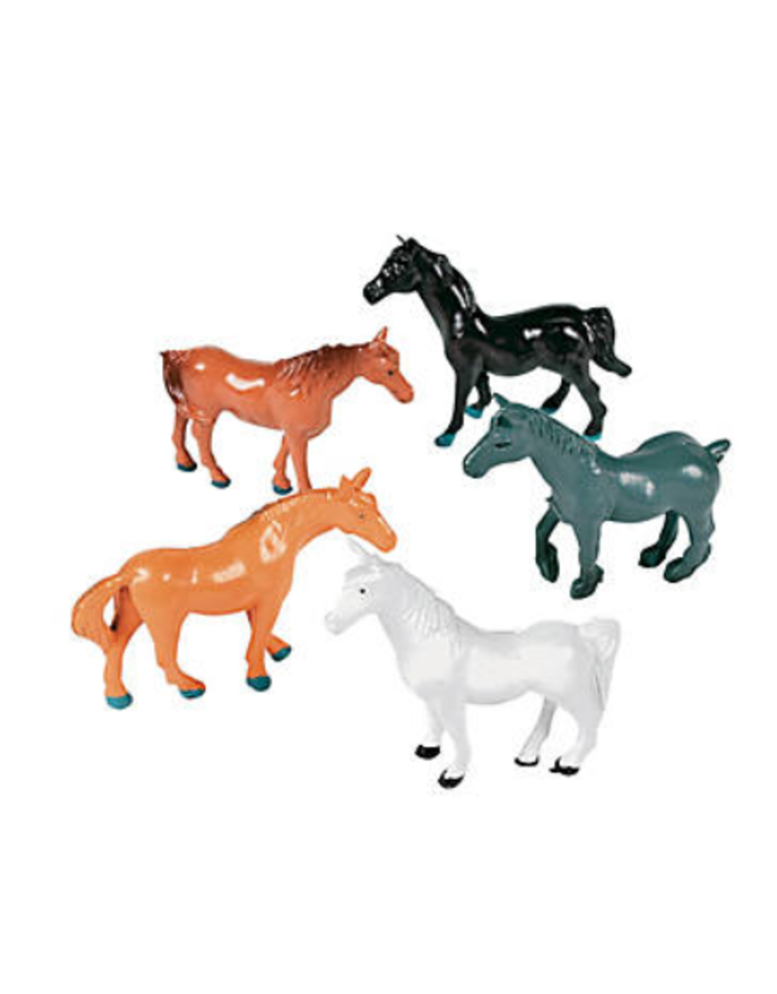 HORSES 2'' PLASTIC PKG/24pcs