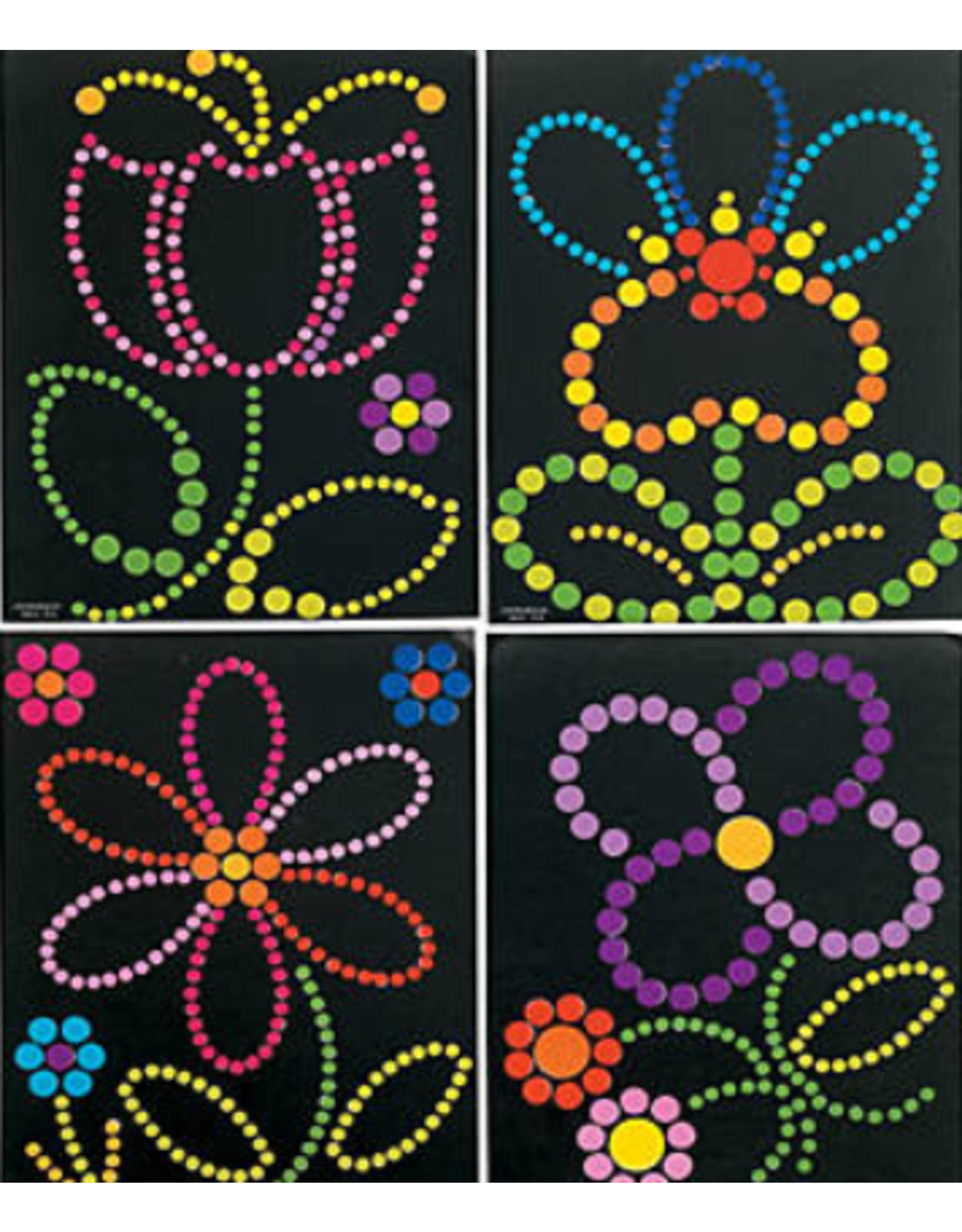 STICKER DOT ART: SPRING FLOWERS