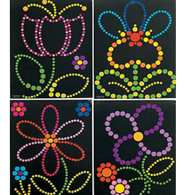 STICKER DOT ART: SPRING FLOWERS