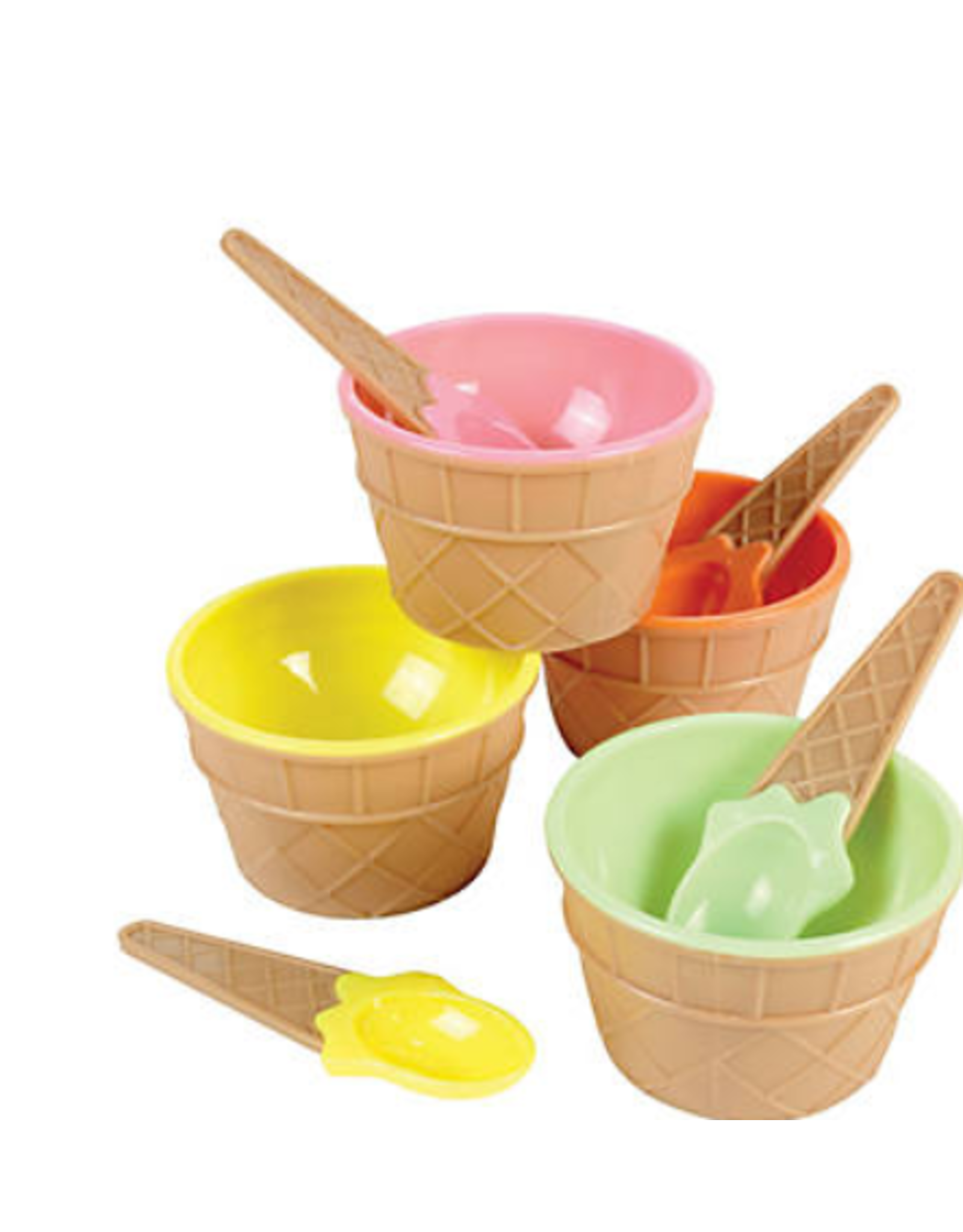 PLASTIC ICE CREAM DISHES