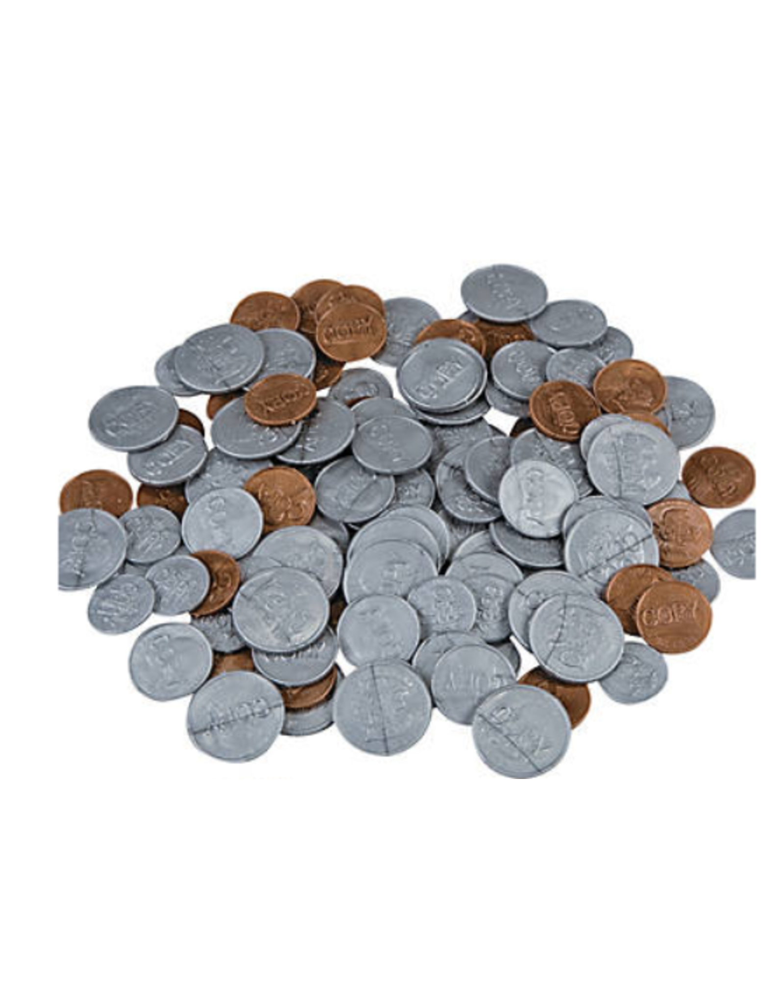 PLASTIC COINS - 144 PACK