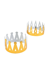 CROWNS  FOIL GOLD PKG/12